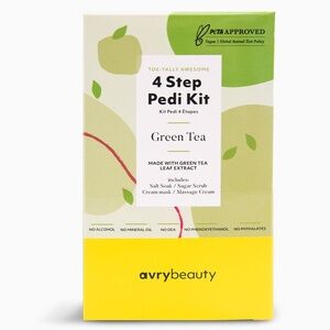 Avry Beauty Green Tea 4 Step Pedi Kit. NIB